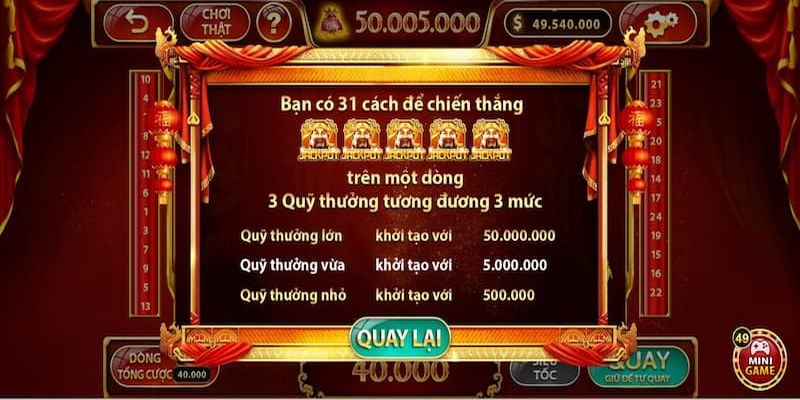 Nổ hũ Thần Tài là một trò chơi quay xèng trúng thưởng hấp dẫn